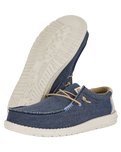 The Hey Dude Shoes Mens Wally Coastline Jute Shoes in Navy