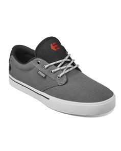 The Etnies Mens Jameson 2 Eco Shoes in Dark Grey, Black & Red