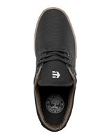 The Etnies Mens Jameson 2 Eco Shoes in Black, Charcoal & Gum