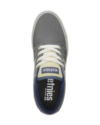 The Etnies Mens Barge Shoes in Grey & Navy