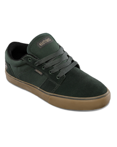 The Etnies Mens Barge LS Shoes in Green & Gum