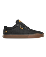 The Etnies Mens Barge LS Shoes in Black, Gum & Silver