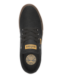 The Etnies Mens Barge LS Shoes in Black, Gum & Silver