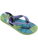 The Havaianas Girls Girls Fantasy Flip Flops in Citronela & Lilac Breeze