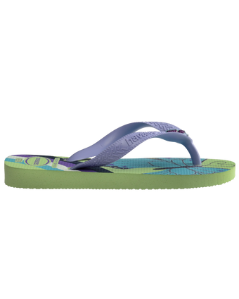 The Havaianas Girls Girls Fantasy Flip Flops in Citronela & Lilac Breeze