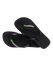 The Havaianas Mens Brazil Logo Flip Flops in Black