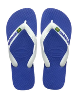 The Havaianas Boys Boys Brazil Logo Flip Flops in Marine Blue