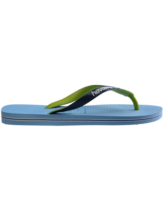 The Havaianas Mens Brazil Mix Flip Flops in Lavender Blue