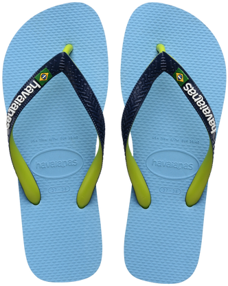 The Havaianas Mens Brazil Mix Flip Flops in Lavender Blue