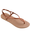 The Havaianas Womens Luna Flip Flops in Rose Gold