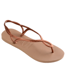 The Havaianas Womens Luna Flip Flops in Rose Gold