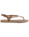 The Havaianas Womens Luna Flip Flops in Rose Gold