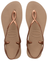 The Havaianas Womens Luna Flip Flops in Rose Gold