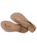 The Havaianas Womens Luna Flip Flops in Rose Gold