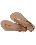 The Havaianas Womens Luna Flip Flops in Rose Gold