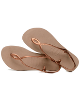 The Havaianas Womens Luna Flip Flops in Rose Gold