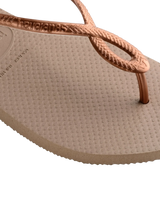 The Havaianas Womens Luna Flip Flops in Rose Gold