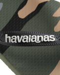 The Havaianas Mens Top Camu Flip Flops in Green Olive & Black