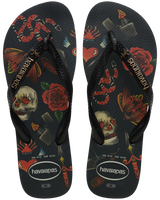 The Havaianas Mens Top Tribo Flip Flops in Black & Black