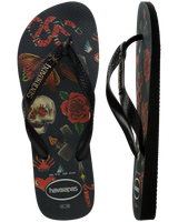 The Havaianas Mens Top Tribo Flip Flops in Black & Black