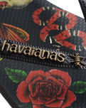 The Havaianas Mens Top Tribo Flip Flops in Black & Black
