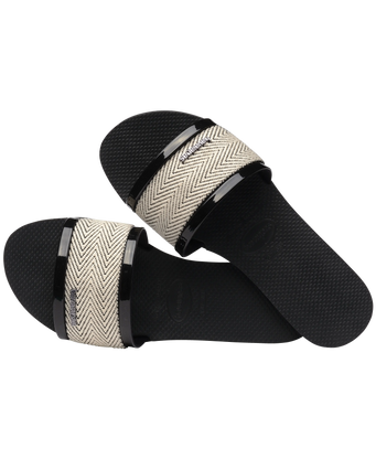 The Havaianas Womens You Trancoso Premium Sandals in Black