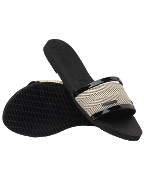 The Havaianas Womens You Trancoso Premium Sandals in Black