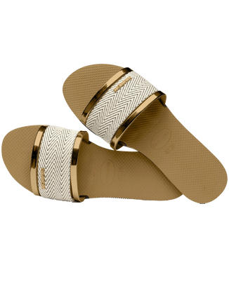 The Havaianas Womens You Trancoso Premium Sandals in Bronze