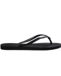 The Havaianas Girls Girls Slim Glitter II Flip Flops in Black