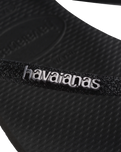 The Havaianas Girls Girls Slim Glitter II Flip Flops in Black