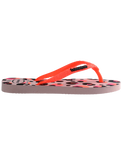 The Havaianas Girls Girls Slim Glitter Trendy Flip Flops in Peony Rose & Black