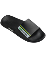 The Havaianas Mens Brazil Silders in Black