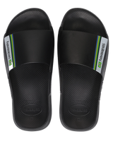 The Havaianas Mens Brazil Silders in Black