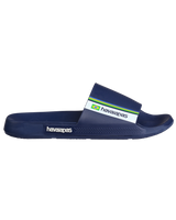 The Havaianas Mens Brazil Sliders in Navy Blue