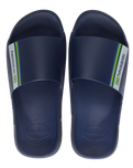 The Havaianas Mens Brazil Sliders in Navy Blue