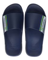 The Havaianas Mens Brazil Sliders in Navy Blue