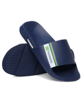 The Havaianas Mens Brazil Sliders in Navy Blue