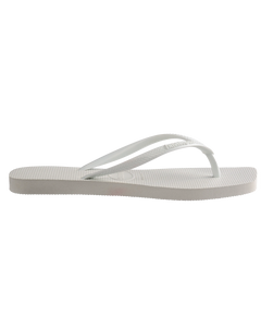 The Havaianas Womens Slim Square Flip Flops in White