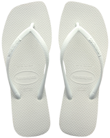 The Havaianas Womens Slim Square Flip Flops in White