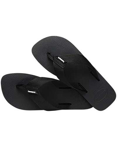 The Havaianas Mens Urban Basic Flip Flops in Black