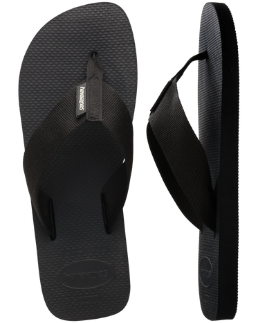 The Havaianas Mens Urban Basic Flip Flops in Black