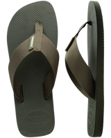 The Havaianas Mens Urban Basic Flip Flops in Olive Green