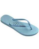 The Havaianas Womens Slim Glitter Iridescent Flip Flops in Lavender Blue