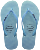 The Havaianas Womens Slim Glitter Iridescent Flip Flops in Lavender Blue