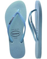 The Havaianas Womens Slim Glitter Iridescent Flip Flops in Lavender Blue