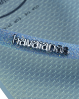 The Havaianas Womens Slim Glitter Iridescent Flip Flops in Lavender Blue