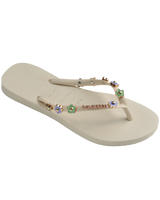 The Havaianas Womens Slim Stylish Flip Flops in Beige