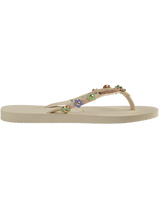 The Havaianas Womens Slim Stylish Flip Flops in Beige