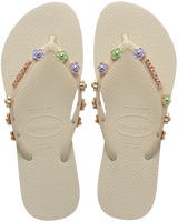 The Havaianas Womens Slim Stylish Flip Flops in Beige