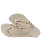 The Havaianas Womens Slim Stylish Flip Flops in Beige